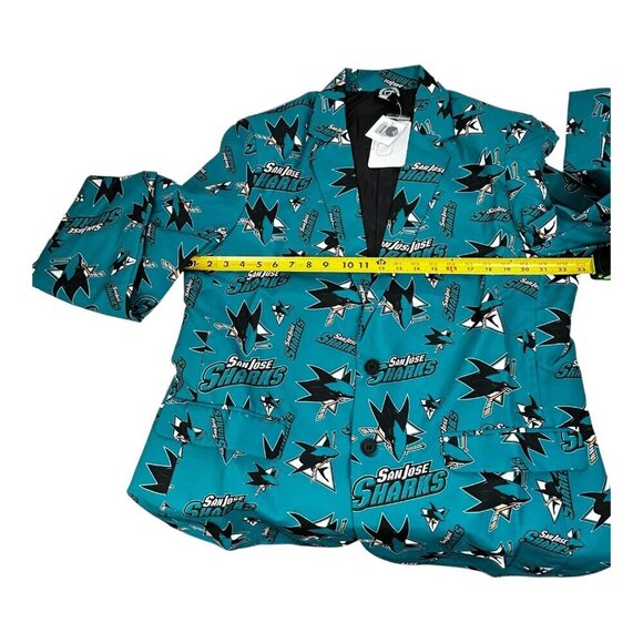 NHL San Jose Sharks Fun Blazer|  Men's Size 46 | Collectors Item  NWTs | Hockey - Picture 9 of 9